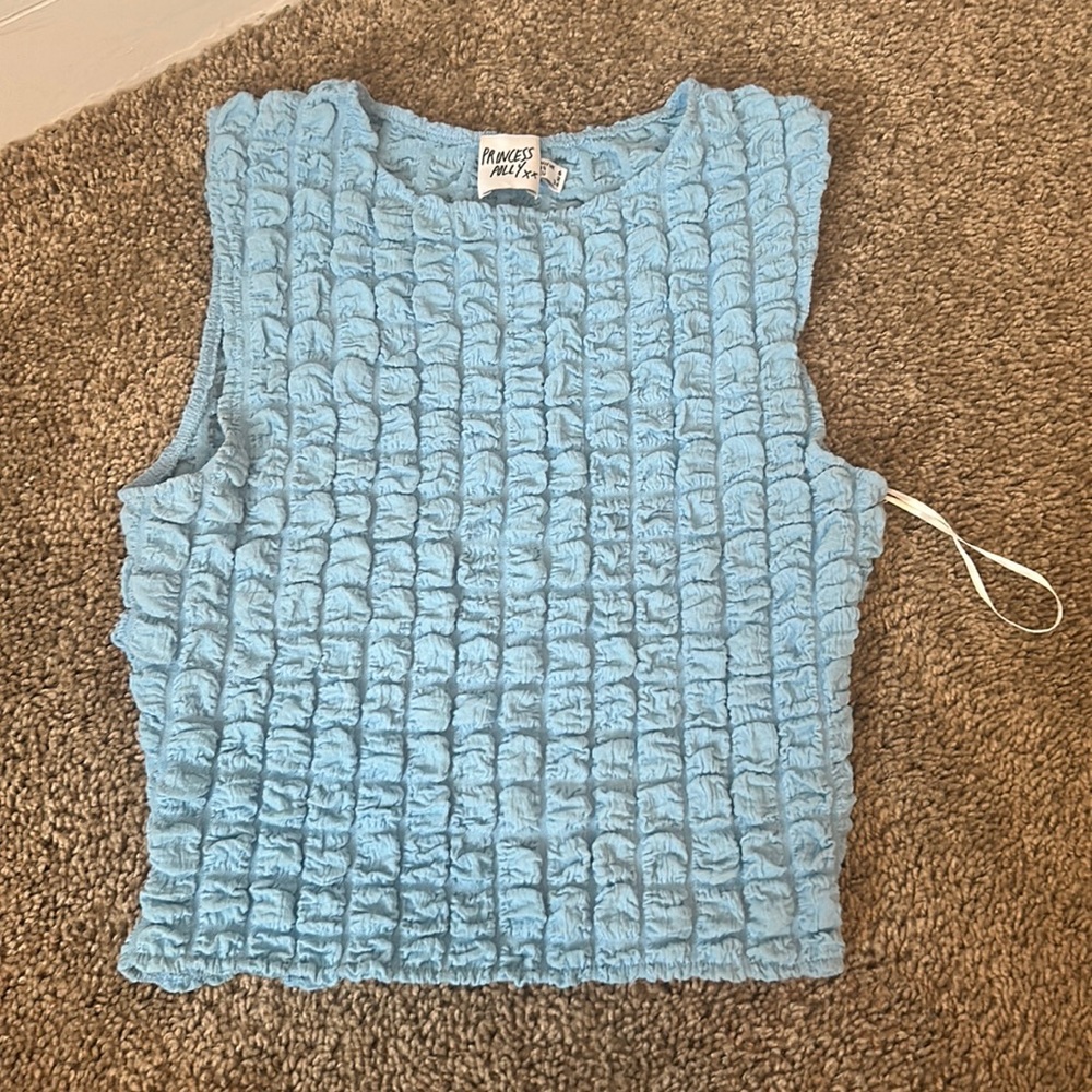 Barely worn blue princess Polly crop top